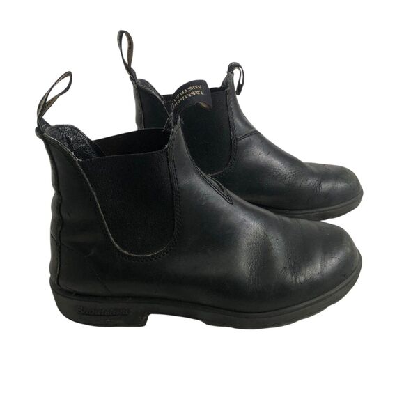 Blundstone Distressed Unisex Chelsea Boots Rustic Black Size 4 W/6 Mail Scuffed - Picture 1 of 15